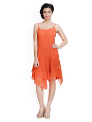 Tapyti Orange Shift Dress