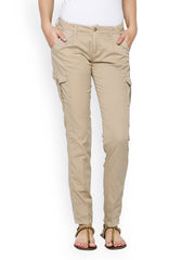 Tarama Women Beige Trousers