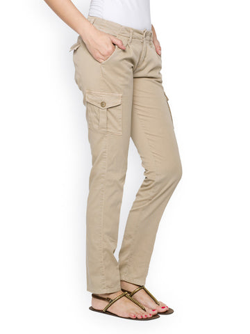 Tarama Women Beige Trousers