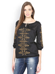 Taurus Women Black Top