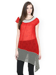 Taurus Women Red Printed Tunic
