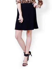 The Gud Look Black A-Line Skirt