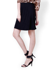 The Gud Look Black A-Line Skirt