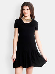 The Gud Look Black Fit &amp; Flare Dress
