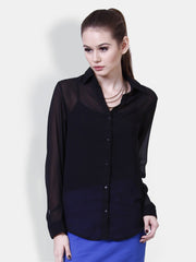 The Gud Look Women Black Shirt