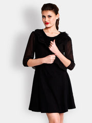 The Gud Look Women Black Shrug