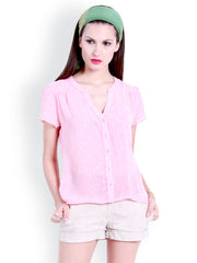 The Gud Look Women Pink Printed Top