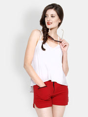 The Gud Look Women White Spagetti Top
