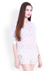 The Gud Look Women White Printed Top