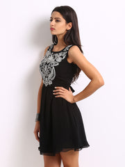 The Vanca Black Fit &amp; Flare Dress