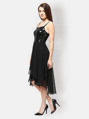 The Vanca Black Fit &amp; Flare Dress