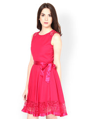 The Vanca Pink Fit &amp; Flare Dress