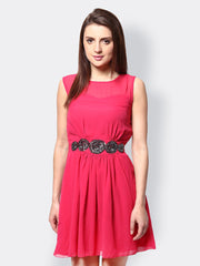 The Vanca Pink Fit &amp; Flare Dress