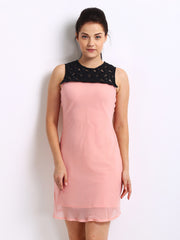 The Vanca Light Pink Shift Dress