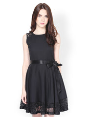 The Vanca Black Fit &amp; Flare Dress