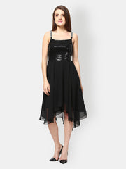 The Vanca Black Fit &amp; Flare Dress