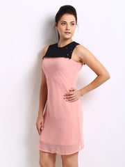 The Vanca Light Pink Shift Dress