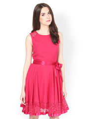 The Vanca Pink Fit &amp; Flare Dress