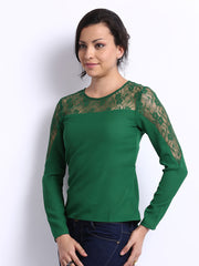 The Vanca Women Green Top