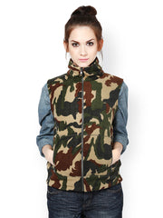The Vanca Women Multicoloured Camouflage Print Jacket