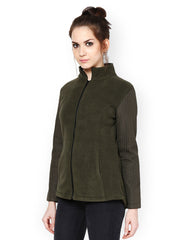 The Vanca Women Green Jacket