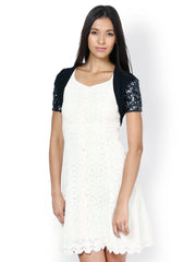 The Vanca Women Black Shrug