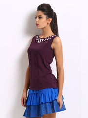 The Vanca Women Burgundy Top