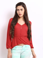 The Vanca Women Red Top