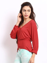 The Vanca Women Red Top