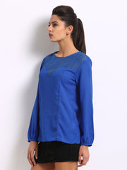 The Vanca Women Blue Top