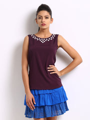 The Vanca Women Burgundy Top