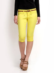 The Vanca Women Yellow Capris