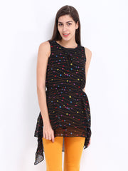 Tokyo Talkies Women Black Printed Tunic
