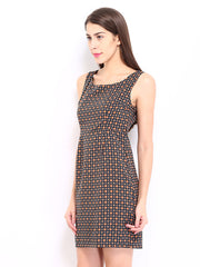Tokyo Talkies Grey Printed Tailored Dress