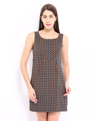 Tokyo Talkies Grey Printed Tailored Dress