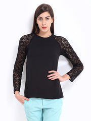 Tokyo Talkies Women Black Top