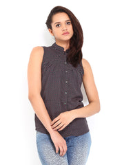 Tokyo Talkies Women Black Printed Top
