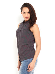 Tokyo Talkies Women Black Printed Top