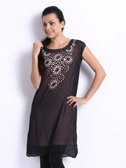 Tokyo Talkies Women Black Tunic