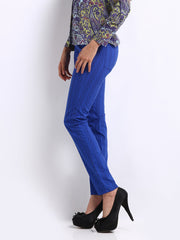 Tokyo Talkies Women Blue Printed Veronica Slim Fit Jeans