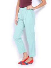Tokyo Talkies Women Green Trousers
