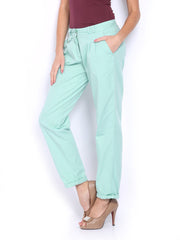 Tokyo Talkies Women Green Trousers