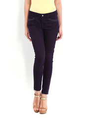 Tokyo Talkies Women Purple Slim Fit Jeans