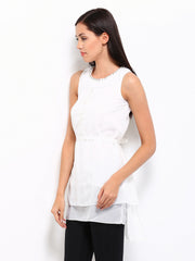 Tokyo Talkies Women White Tunic