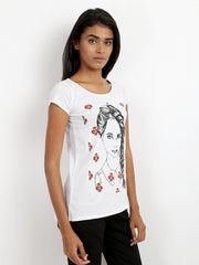 Tokyo Talkies Women White Printed Top