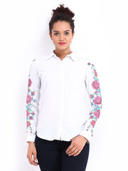 Tokyo Talkies Women White Shirt