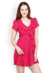 Tops and Tunics Pink Fit &amp; Flare Dress