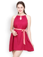 Tops and Tunics Magenta Fit &amp; Flare Dress