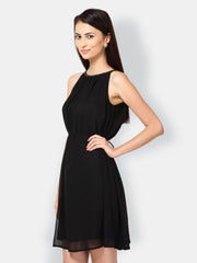 Tops and Tunics Black Fit &amp; Flare Dress