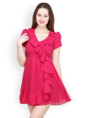 Tops and Tunics Pink Fit &amp; Flare Dress